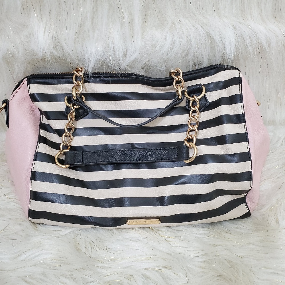 Betsey Johnson striped purse - Picture 1 of 8